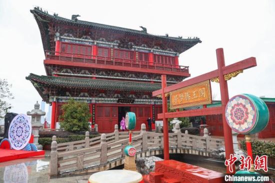 2月4日，滕王阁旅游区北园正式免费向民众开放。刘力鑫 摄